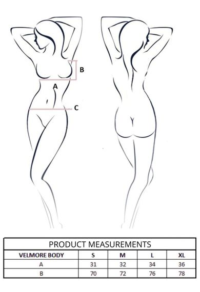 Боді Passion VELMORE BODY black S Sex Aura | Зображення 8