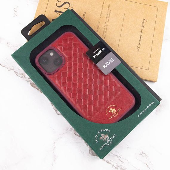 Шкіряний чохол Polo Santa Barbara для Apple iPhone 14 Plus (6.7") Red | Зображення 7