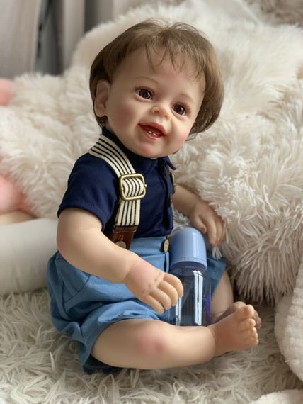 Силіконова Колекційна Лялька Реборн Reborn Хлопчик Пабло (Вінілова Лялька) Висота 55 см | Зображення 4