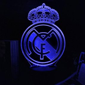 Акриловий світильник-нічник Real Madrid синій tty-n002151