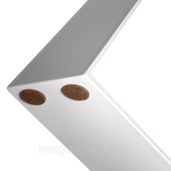 Комплект опор для столу з металу 500×104mm, H=730mm (Сталева пластина: 100x4,0mm) Білий | Зображення 2