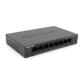 Комутатор POE Mercury MS08CP з 7 портами POE + 1 порт UP-Link 100Мбіт