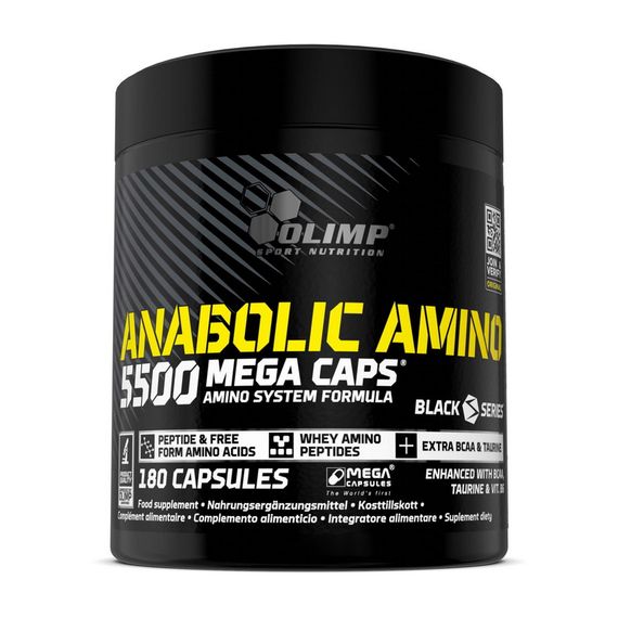 Аминокислотный комплекс Olimp Anabolic Amino 5500 Mega Caps 180 капсул