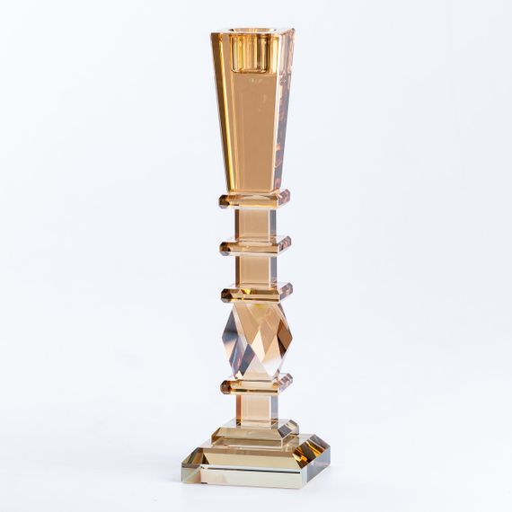 Свічник 25 (см) скляний високий HP36555M | Зображення 4