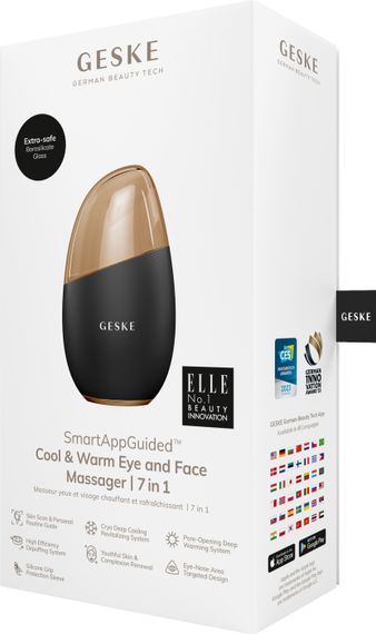 Масажер для обличчя GESKE Cool&Warm Eye and Face Massager 7в1 starlight, Сірий | Зображення 7