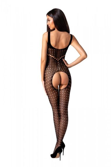 Бодистокинг синимым вырезом Passion BS078, Черный, S, M, L, S/M/L | Зображення 1