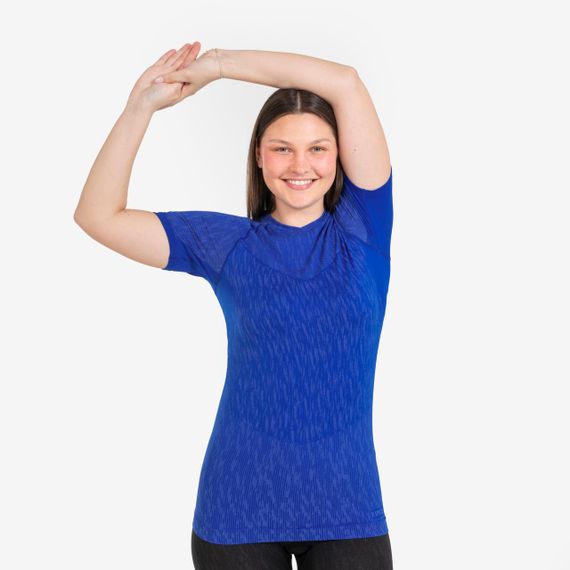 Термофутболка Keepdry для дорослих з короткими рукавами синя індиго - XS. | Зображення 1