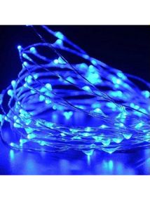 Світлодіодна гірлянда нитка 200 Led Краплі роси електрична 15 м Синя