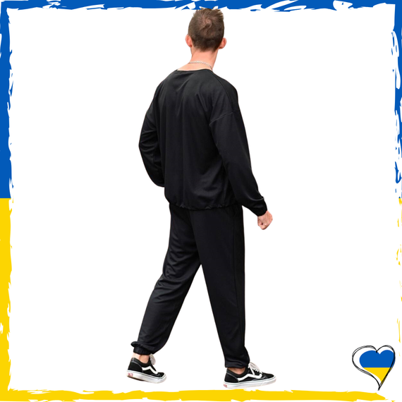 Спортивний костюм. Повсякденний костюм. Костюм чорний. Костюм L, XL, 2XL | Зображення 1