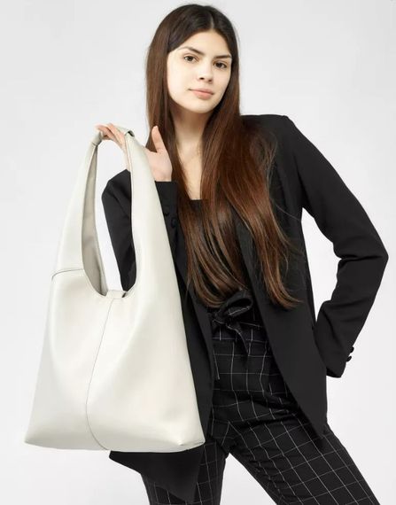 Сумка жіноча Sambag HOBO M білий 35 х 40 х 8 см (53200030) | Зображення 2