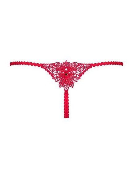 Стринги Obsessive Hetea thong red L/XL sexstyle | Зображення 8