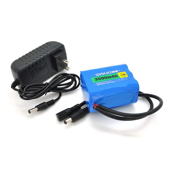 Аккумуляторная батарея литиевая QiSuo 24V 3A элементами Li-ion 18650 + Зарядка