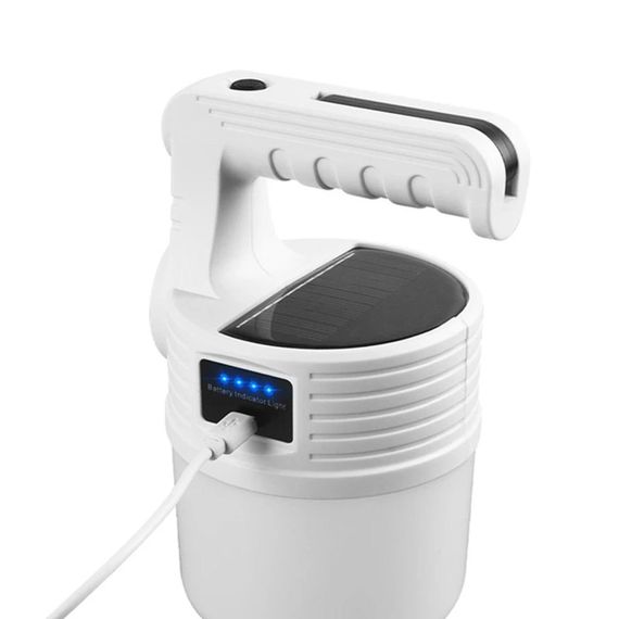 Кемпинговая USB лампа аккумуляторная 1200мАч, с солнечной панелью 24 LED, MX-518 / Переносной ручной фонарь | Зображення 4