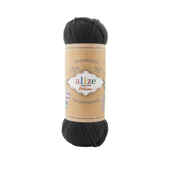 Пряжа Alize Superwash Artisan № 60  (Алізе Супервош Артісан) – 75% вовна, 25% поліамід, 100 г / 420 м