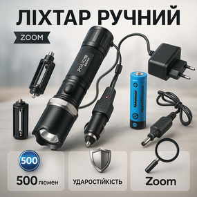 Тактические фонари с зумом Bailong 8626, Фонарик военный, Мощные ручные фонари sofirn NV-71