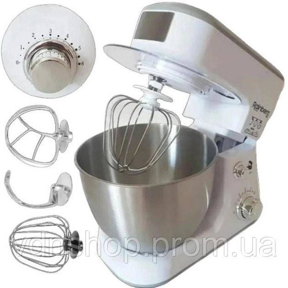 Блендер измельчитель с миксером для кухни Rainberg, Миксер стационарный съемный, Мощный ручной миксер RB-34 | Зображення 2