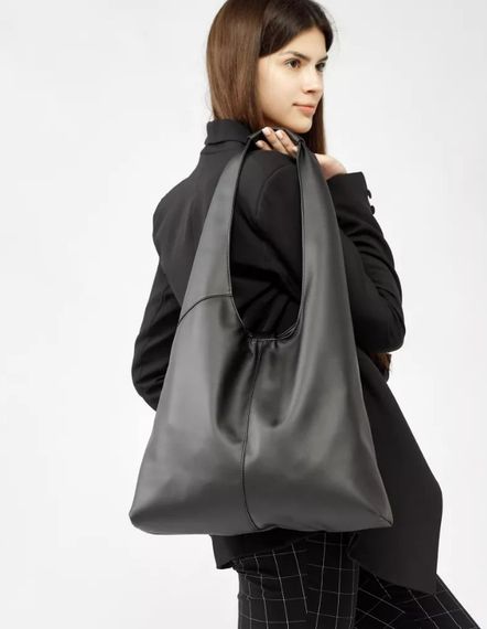 Сумка жіноча Sambag HOBO M чорний 35 х 40 х 8 см (53200001) | Зображення 2