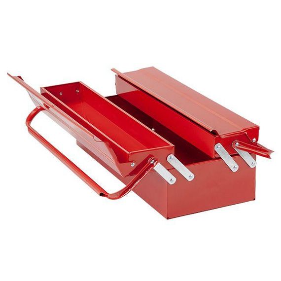 Ящик для інструментів металевий 450 мм, 3 секції INTERTOOL HT-5043 | Зображення 4