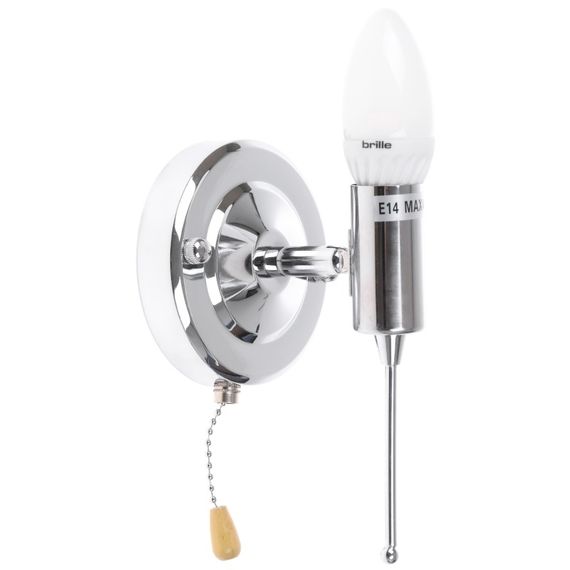 Бра настенное накладное с выключателем BR-587W/1 E14 CH