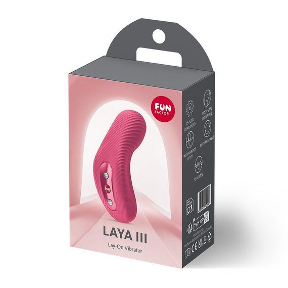 Накладний вібратор Fun Factory LAYA III Raspberry, ефект постукування пальцем Sex Aura | Зображення 3