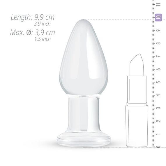 Скляна анальна пробка Gildo Glass Buttplug No. 24 | Зображення 2