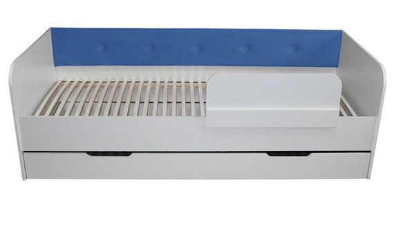 Ліжко односпальне Valencia велюр Sky Blue (блакитний) спальне місце 1900х800 мм із шухлядою для білизни | Зображення 2