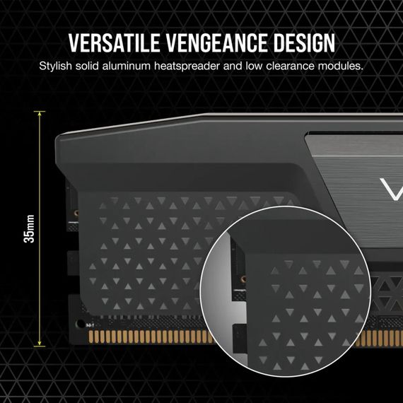 Модуль пам'яті для комп'ютера DDR5 32GB (2x16GB) 5200 MHz Vengeance Corsair (CMK32GX5M2B5200C40) | Зображення 2
