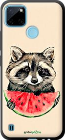 Чохол на Realme C25Y Єнотик з кавуном "4605b-2553-2448"