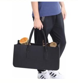 Сумка для дров  25x25x50 см, місткість 27 л, 2 ручки, для дров, іграшок та покупок