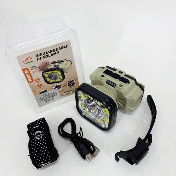 Ліхтар налобний 826X-XPE+8COB(White+Red) 1x18650 | Зображення 5