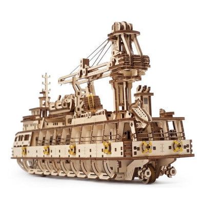 Конструктор Ugears Науково-дослідне судно (70135) | Зображення 1
