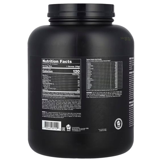 Протеїн Universal Nutrition Animal, Whey Protein Powder, Cookies &amp; Cream 1810g | Зображення 1