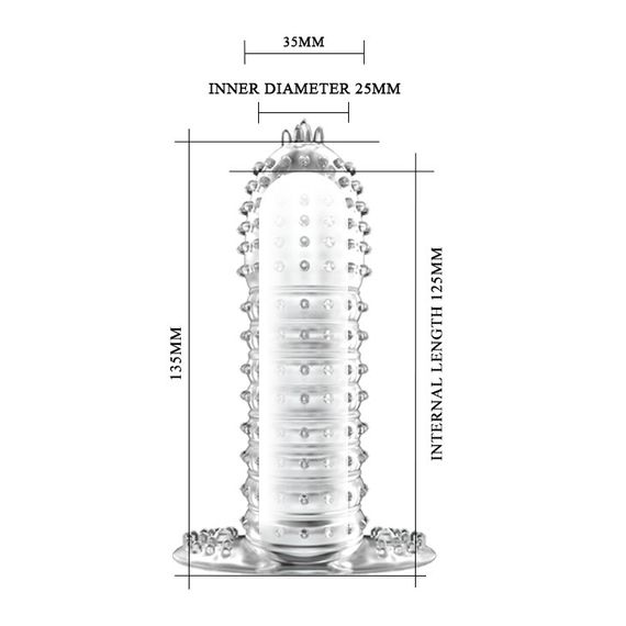 Насадка на член - Penis Sleeve, 13.5 см sexstyle | Зображення 2