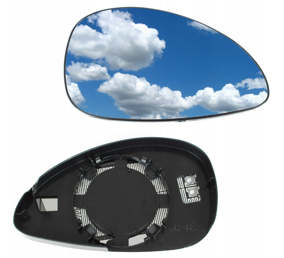 Citroen C4 (04-11) вкладиш вставка дзеркала правий з підігрівом, Сітроєн С4