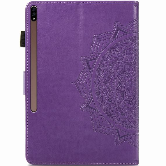 Кожаный чехол Art Case с визитницей для Samsung Galaxy Tab S7+ Сиреневый | Зображення 1
