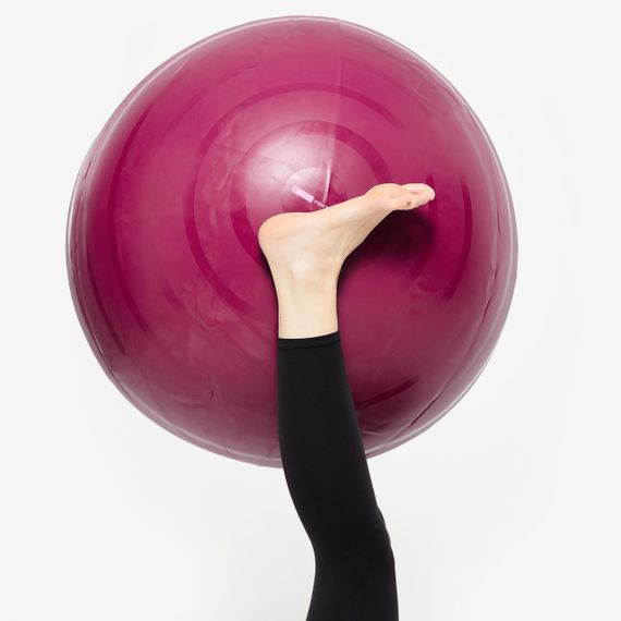 Фітбол для пілатесу розмір 1 55 см фіолетовий - S | Зображення 1