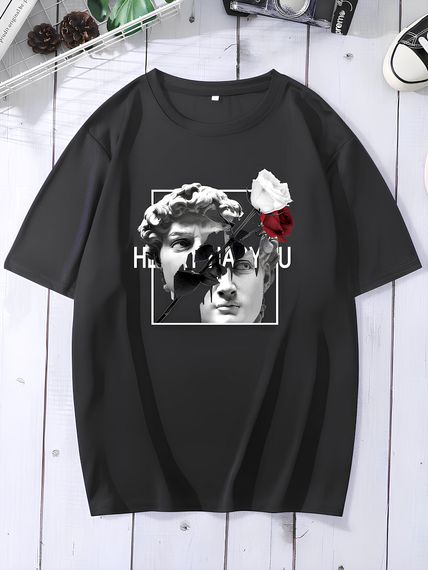 Футболка з ДТФ принтом (оверсайз)