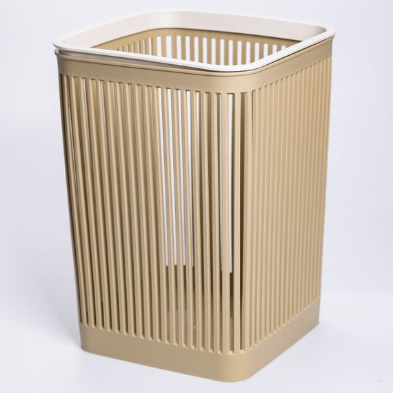 Кошик для сміття пластиковий в офіс для паперу 22×22×30 (см) кошик під сміття 8 (л) відро для сміття Коричневий HP-45-9OL | Зображення 1
