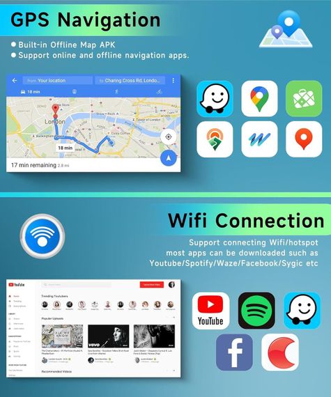 Штатная магнитола 9.3″ для Renault Clio 4 2013-2018 2 Din Carplay Android Auto Bluetooth Wi-Fi камера CANBUS | Зображення 6
