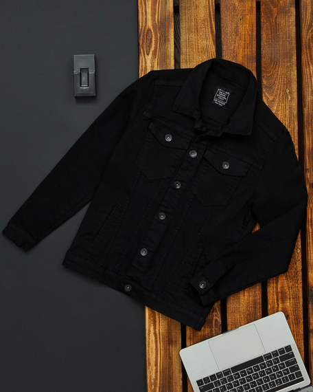 Куртка джинсова чёрный S | Зображення 2