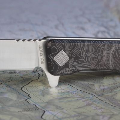 Нож Ocaso Solstice, Engraved titanium, Topo Pattern, Satin (10ETS) | Зображення 9