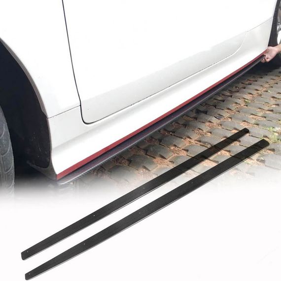 Боковые Пороги V2 (Карбон) для Ауди ТТ 2006-2014 гг