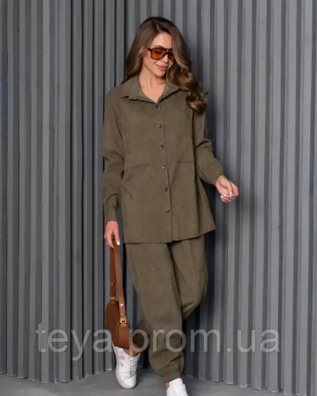 Костюм цвет хаки размеры S, M, L, XL FI_008892 | Зображення 1