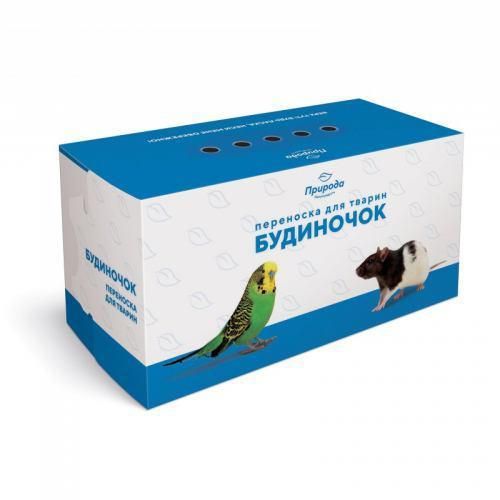 Будиночок-переноска Природа для тварин 17x8x9 см (картон)