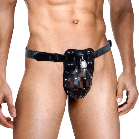 Мужской пояс верности Art of Sex - Vartal, натуральная кожа Sex Aura | Зображення 1