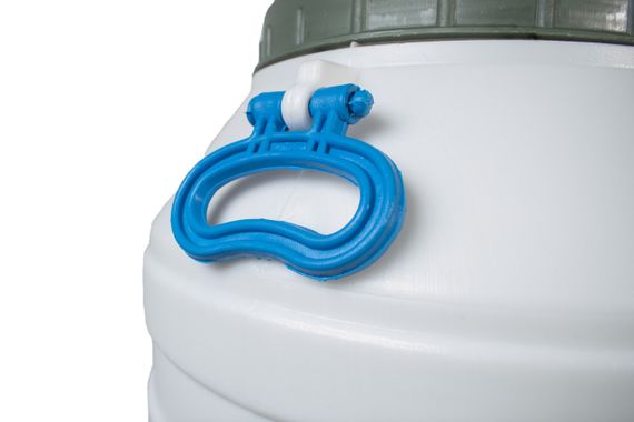 Бочка пластиковая 60 л пищевая белая высокая бидон  широкая горловина емкость для воды | Зображення 2