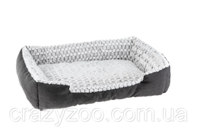 Лежак для собак і котів Ferplast Sweetie 90 зі штучним хутром сірий 91x72 x19 см 81064799