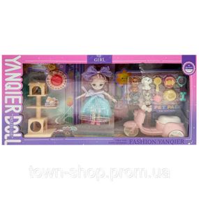 Детская игрушечная кукла "YQE-Girl" Bambi 3688-183A, с аксессуарами