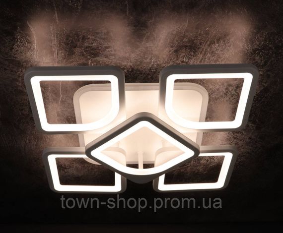 Люстра потолочная LED с пультом A2281/4+1S-RGB-wh Белый 11х40х40 см. | Зображення 2