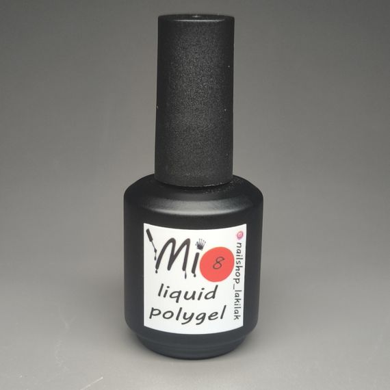 Рідкий полігель Мі #8 червоний 15мл (пляшка з пензликом)